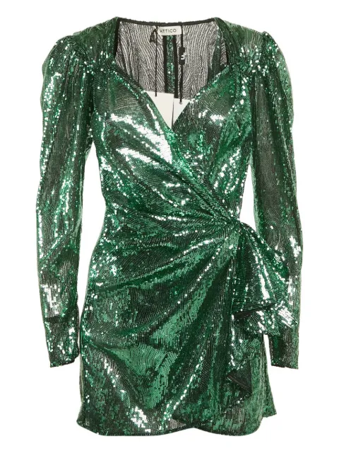 The Attico sequinned ruffled dress