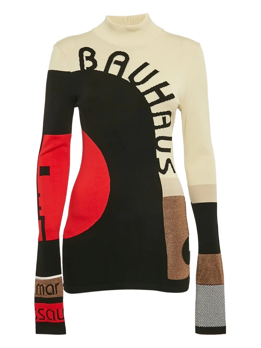 Mary Katrantzou intarsia mock-neck sweater - ニュートラル Mary Katrantzou intarsia mock-neck sweater - ニュートラル