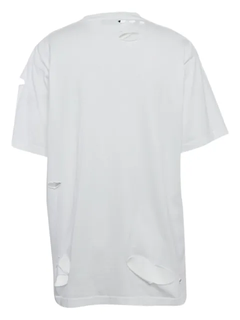 Balenciaga Pre-Owned distressed logo-print T-shirt
