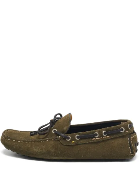 Fendi Pre-Owned suede loafers