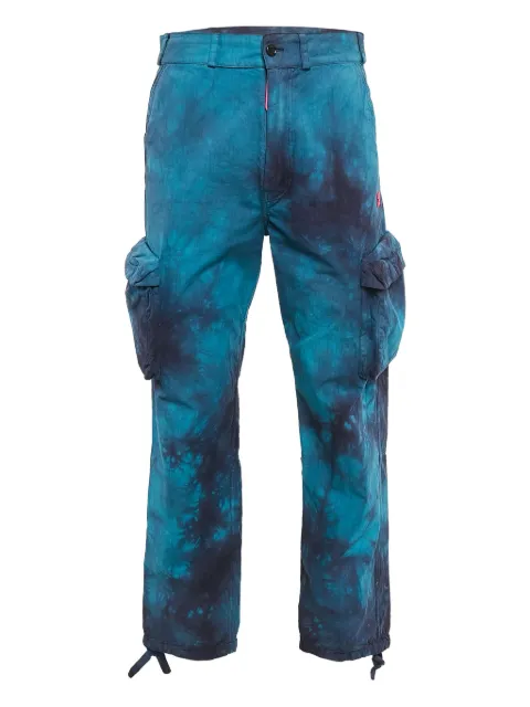 Off-White Pre-Owned tie-dye cargo trousers