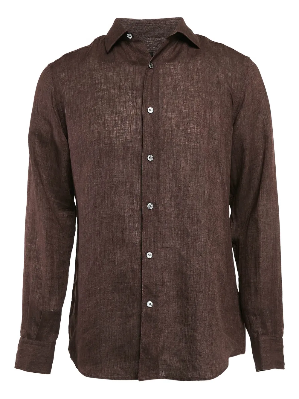 Ermenegildo Zegna Vintage リネンシャツ - ブラウン Ermenegildo Zegna Vintage リネンシャツ - ブラウン