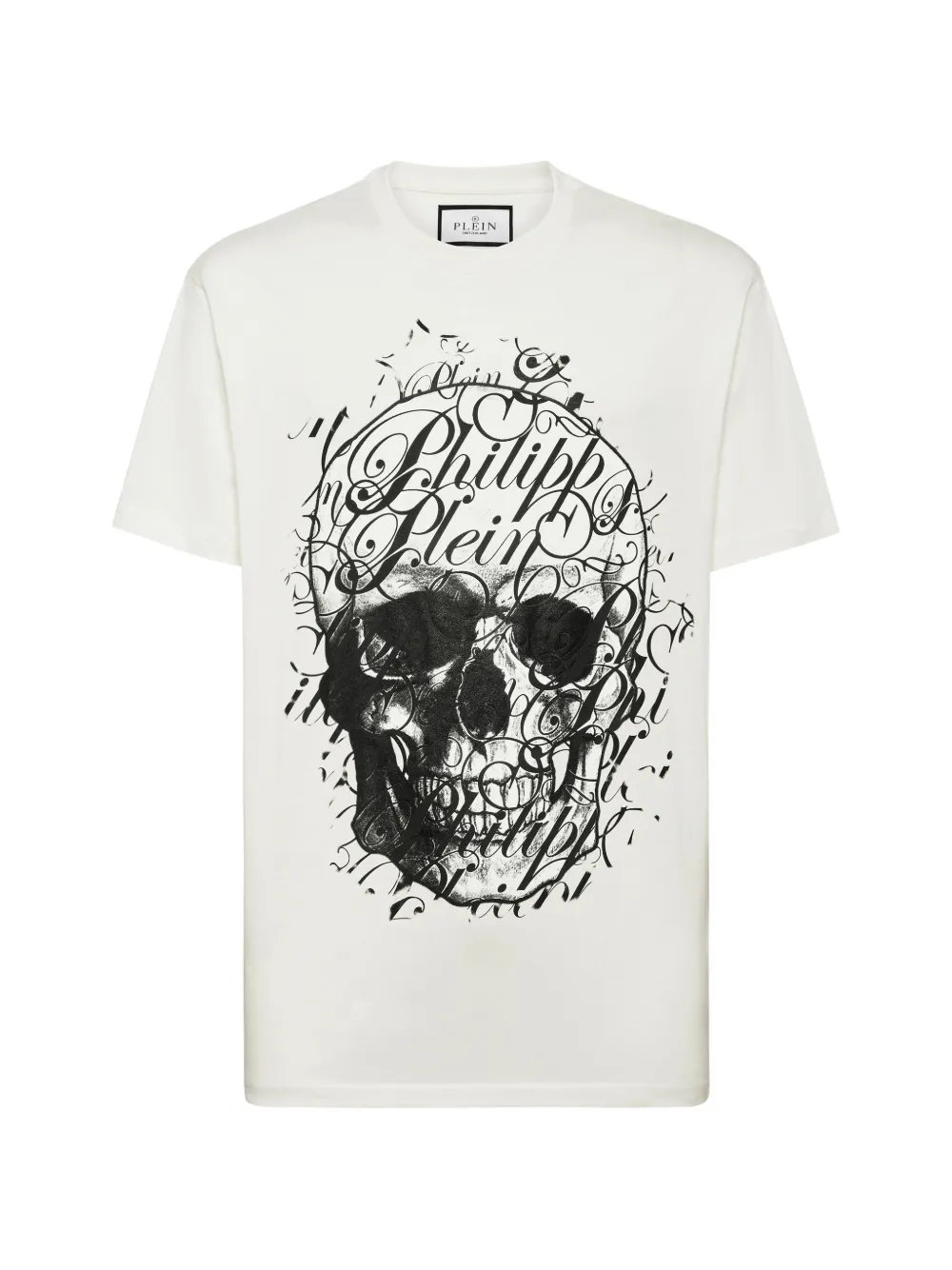 Philipp Plein skull graphic T-shirt - Toni neutri