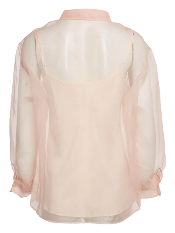 open lace back dress Luxury Transparent Trench Coat | Designer Organza Outerwear