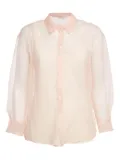 Maje organza semi-sheer shirt - Orange