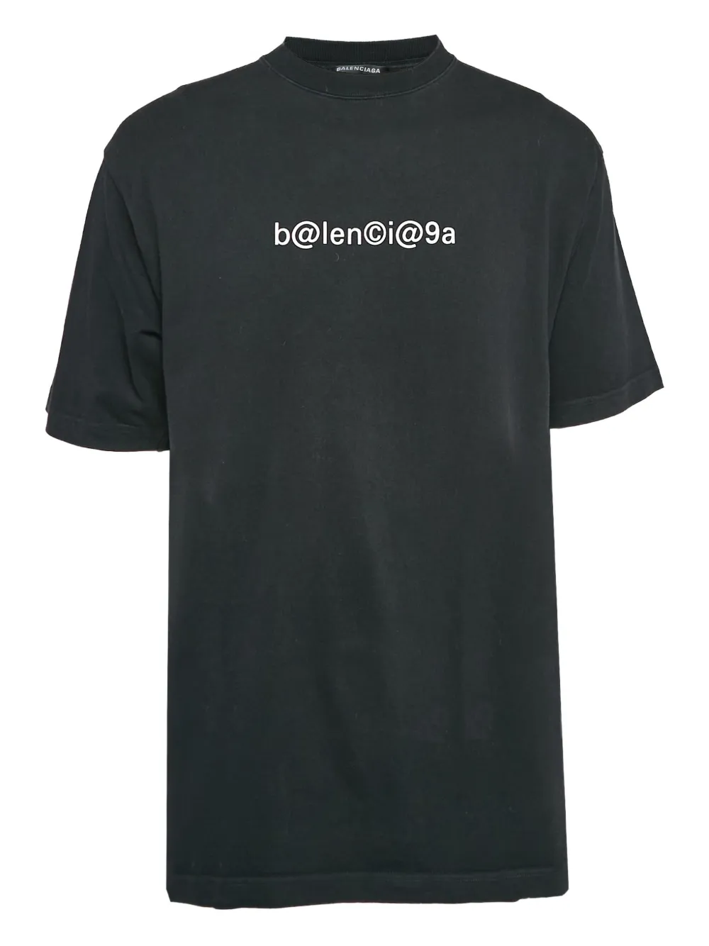 Balenciaga Pre-Owned cotton graphic-print T-shirt | Black | Image 1