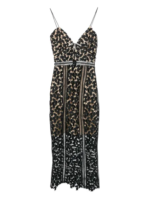 Self-Portrait Arabella floral-lace midi dress