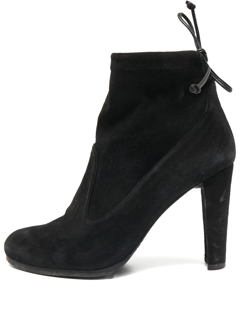Stuart Weitzman 100mm suede back tie boots | Black | Image 1