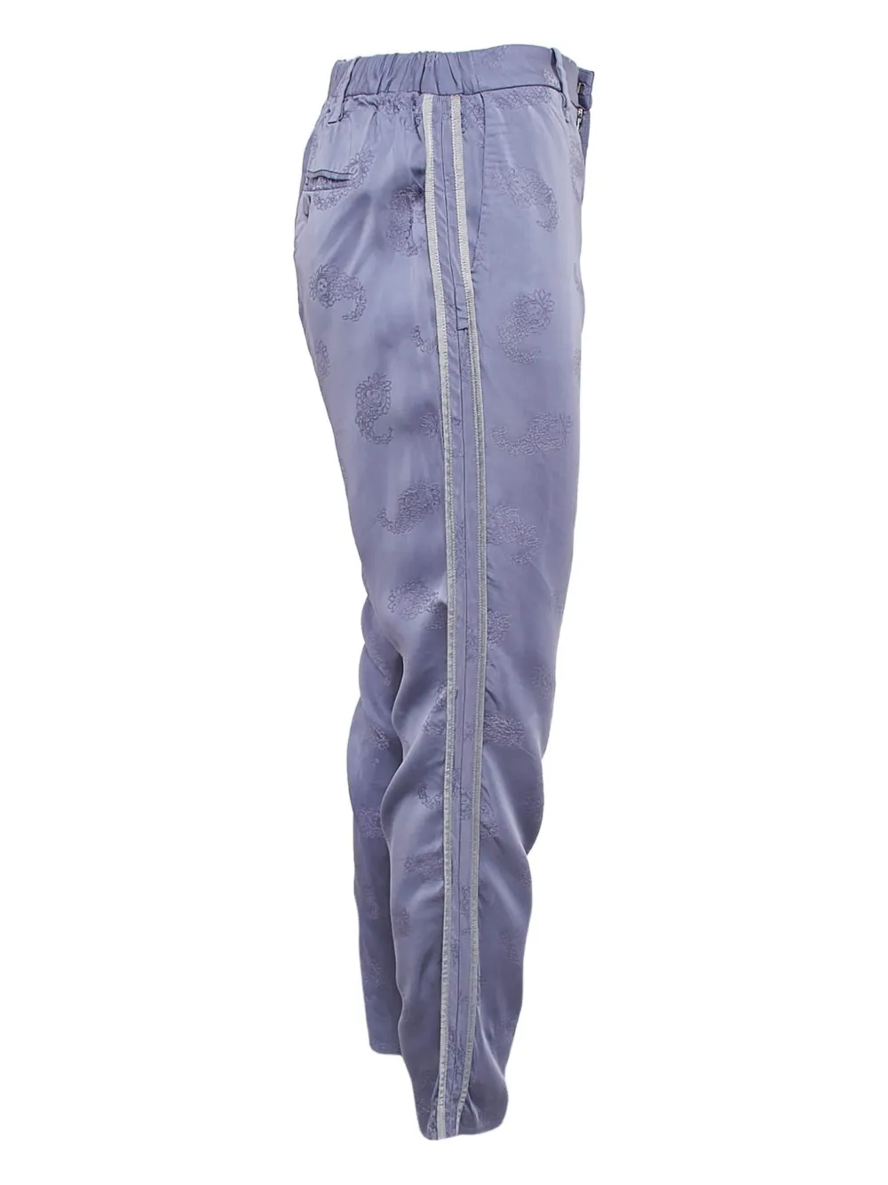 Zadig&Voltaire Broek met paisley-streep - Paars