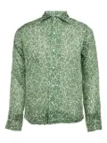 BODE pre-owned floral-print rayon shirt - Green
