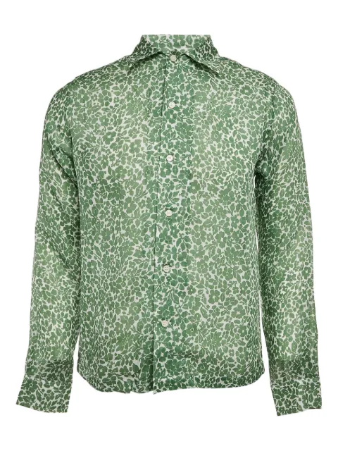 BODE pre-owned floral-print rayon shirt