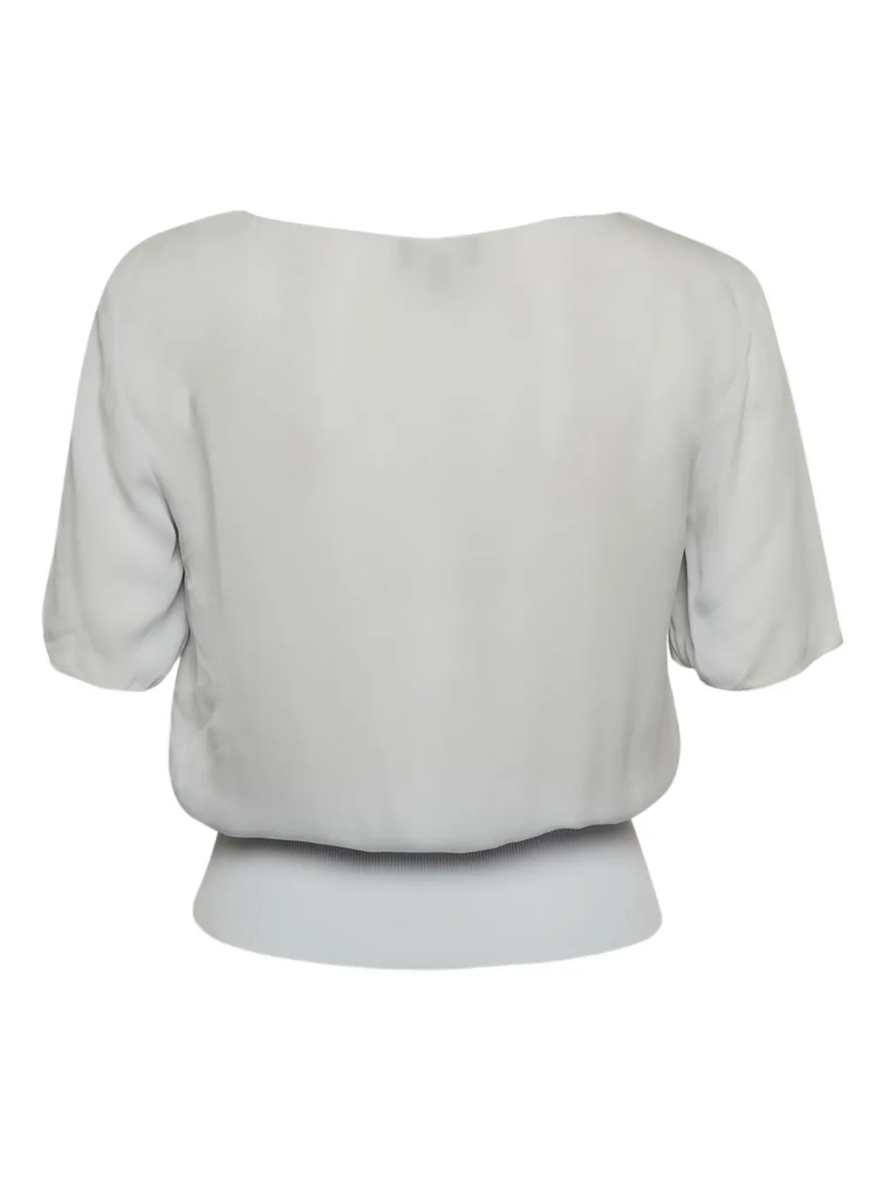 Theory pre-owned ribbed-hem silk top | Image 2