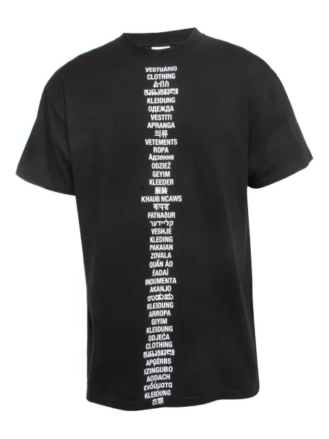 VETEMENTS pre-owned graphic-print T-shirt