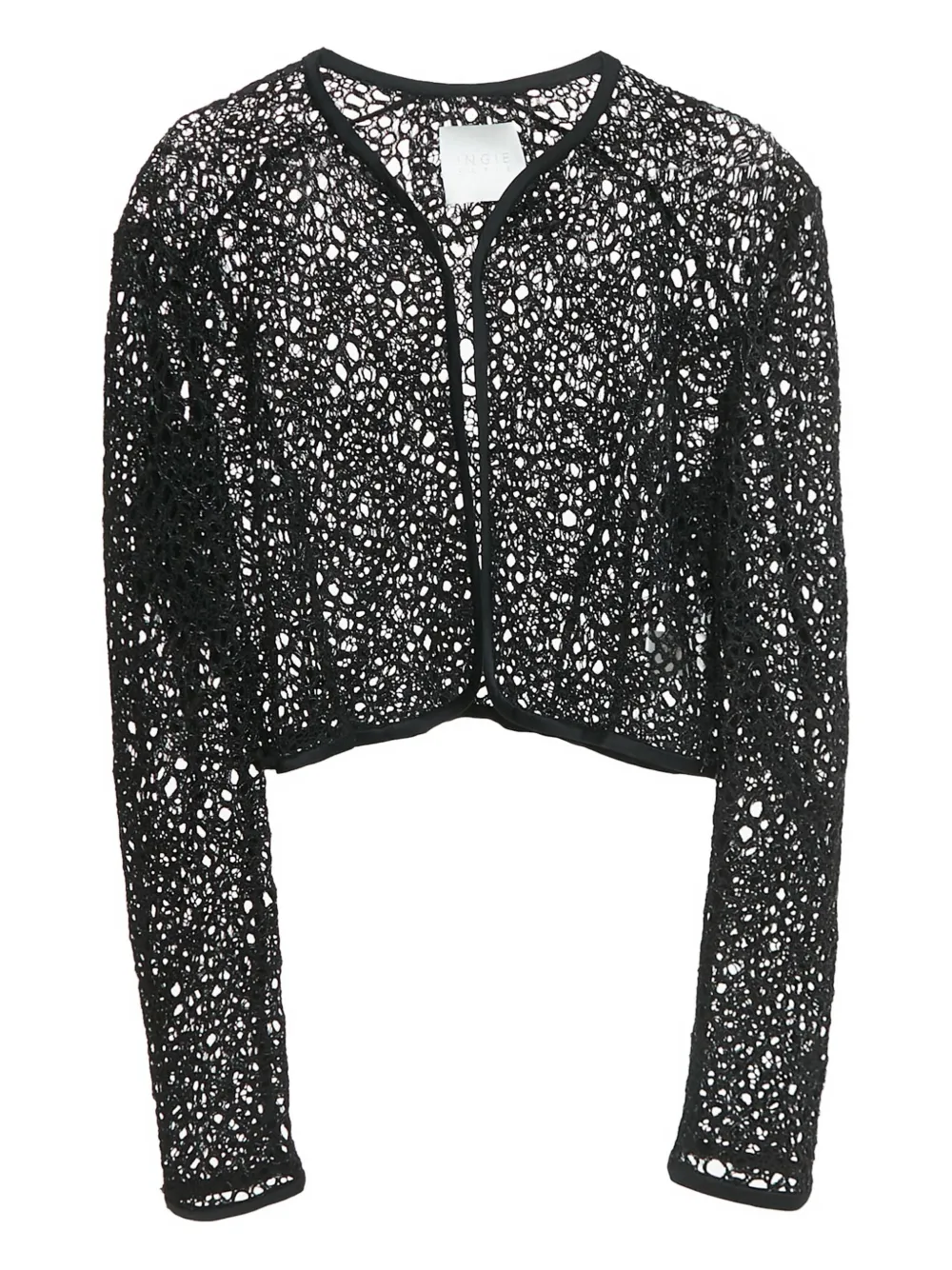 Ingie Paris pre-owned guipure top - ブラック Ingie Paris pre-owned guipure top - ブラック
