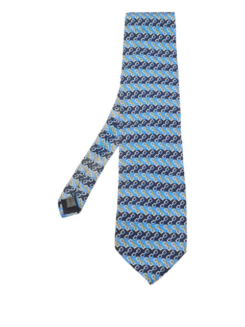 Burberry Pre-Owned link-pattern silk tie