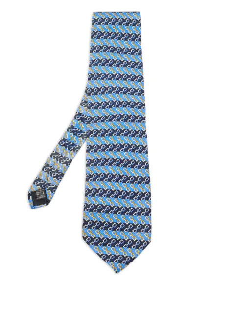 Burberry Pre-Owned link-pattern silk tie