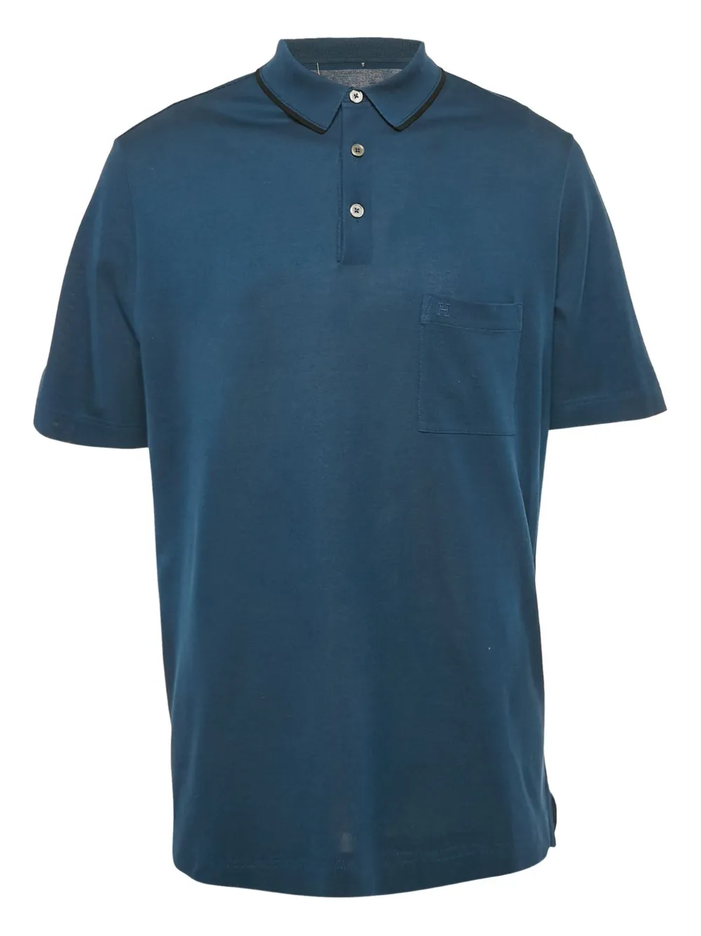 Hermès Pre-Owned 2024 gestricktes Poloshirt | Blau | Image 1