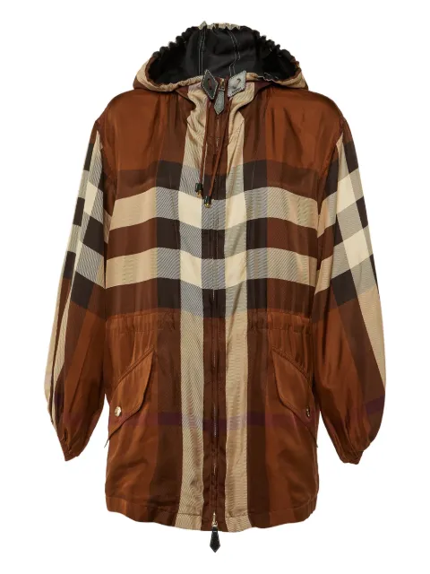 Burberry Pre-Owned checked hooded jacket