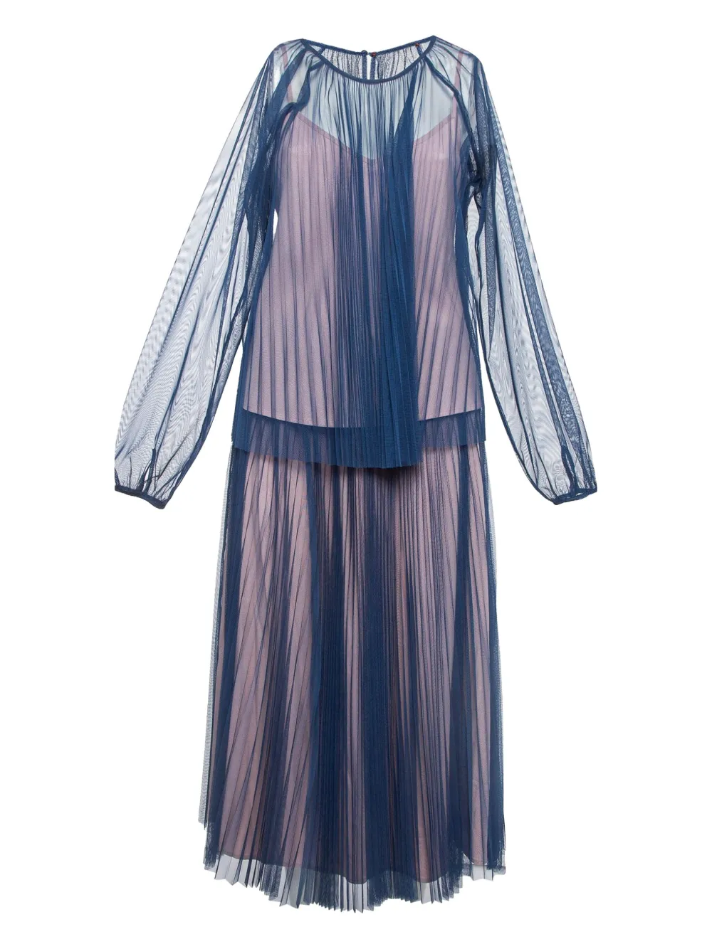 MAX&Co. pre-owned sheer pleated skirt suit