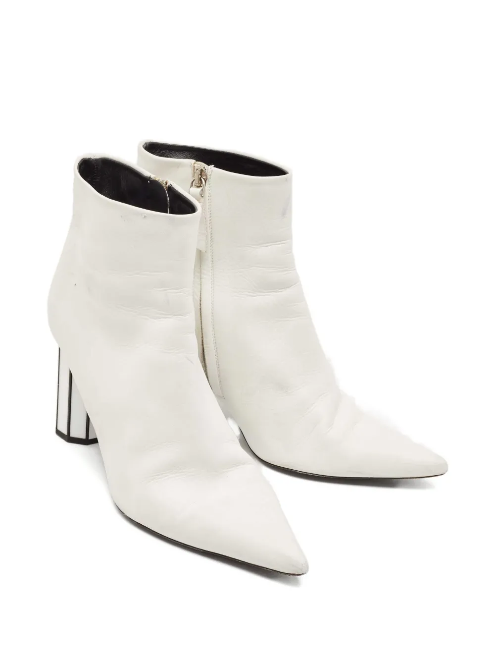 Proenza Schouler 100mm pointed-toe striped-heel ankle boots | Image 2
