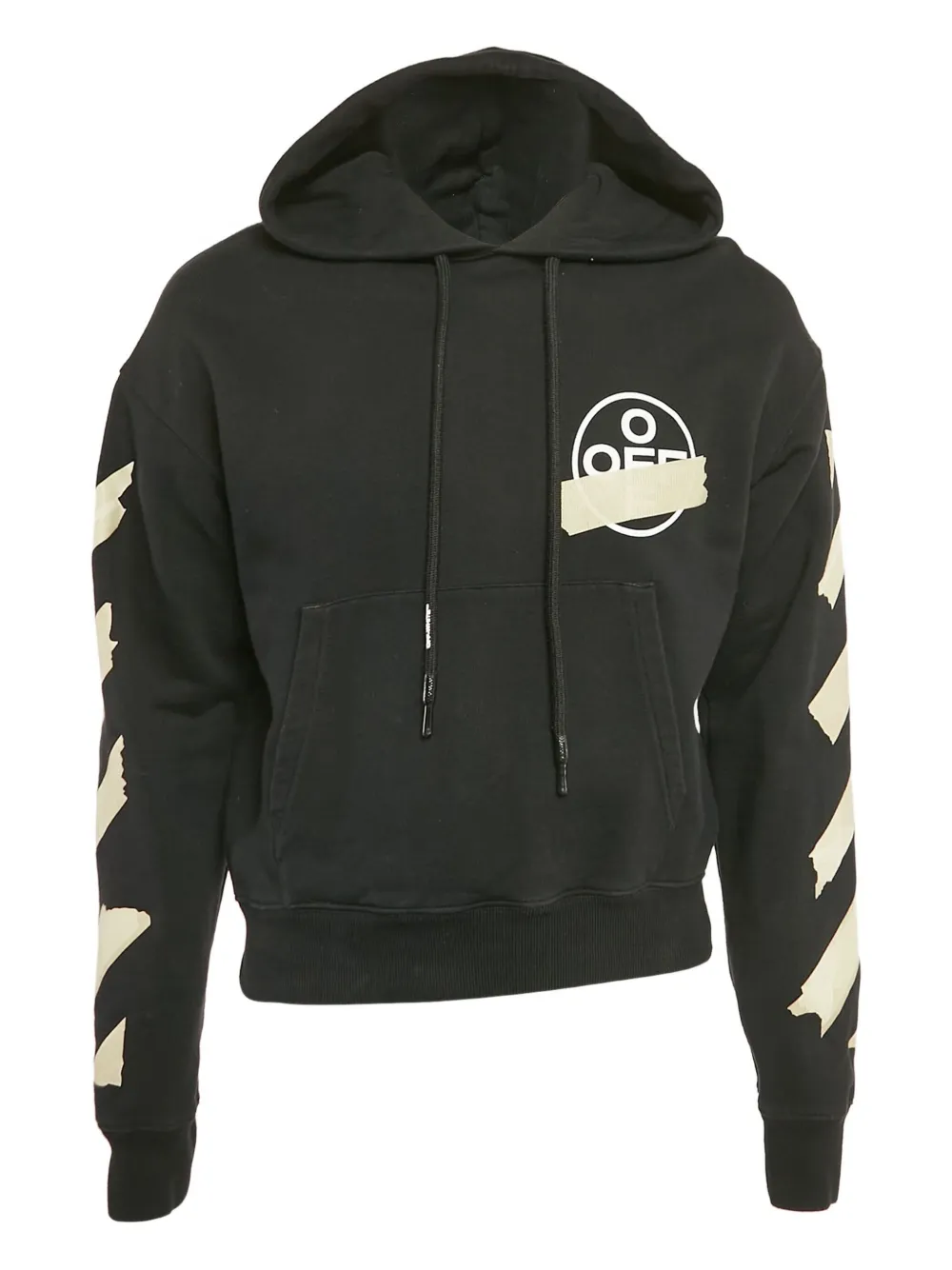 Off-White Pre-Owned Arrows Tape hoodie - ブラック Off-White Pre-Owned Arrows Tape hoodie - ブラック