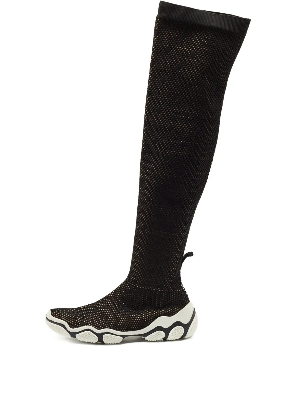 Valentino Garavani Pre-Owned knitted patterned over-the-knee boots - Valentino Garavani Pre-Owned knitted patterned over-the-knee boots -