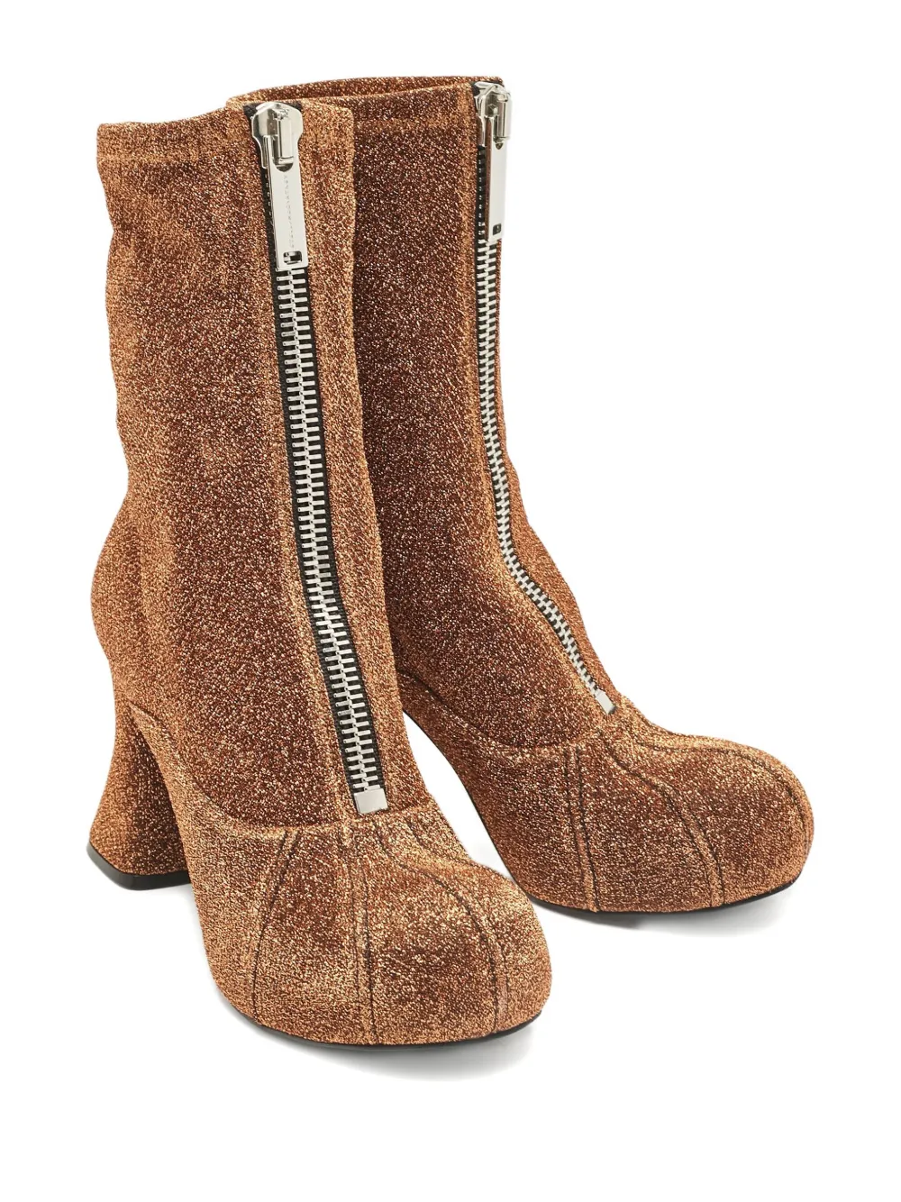Stella McCartney Pre-Owned 90mm glitter zip ankle boots | Image 2