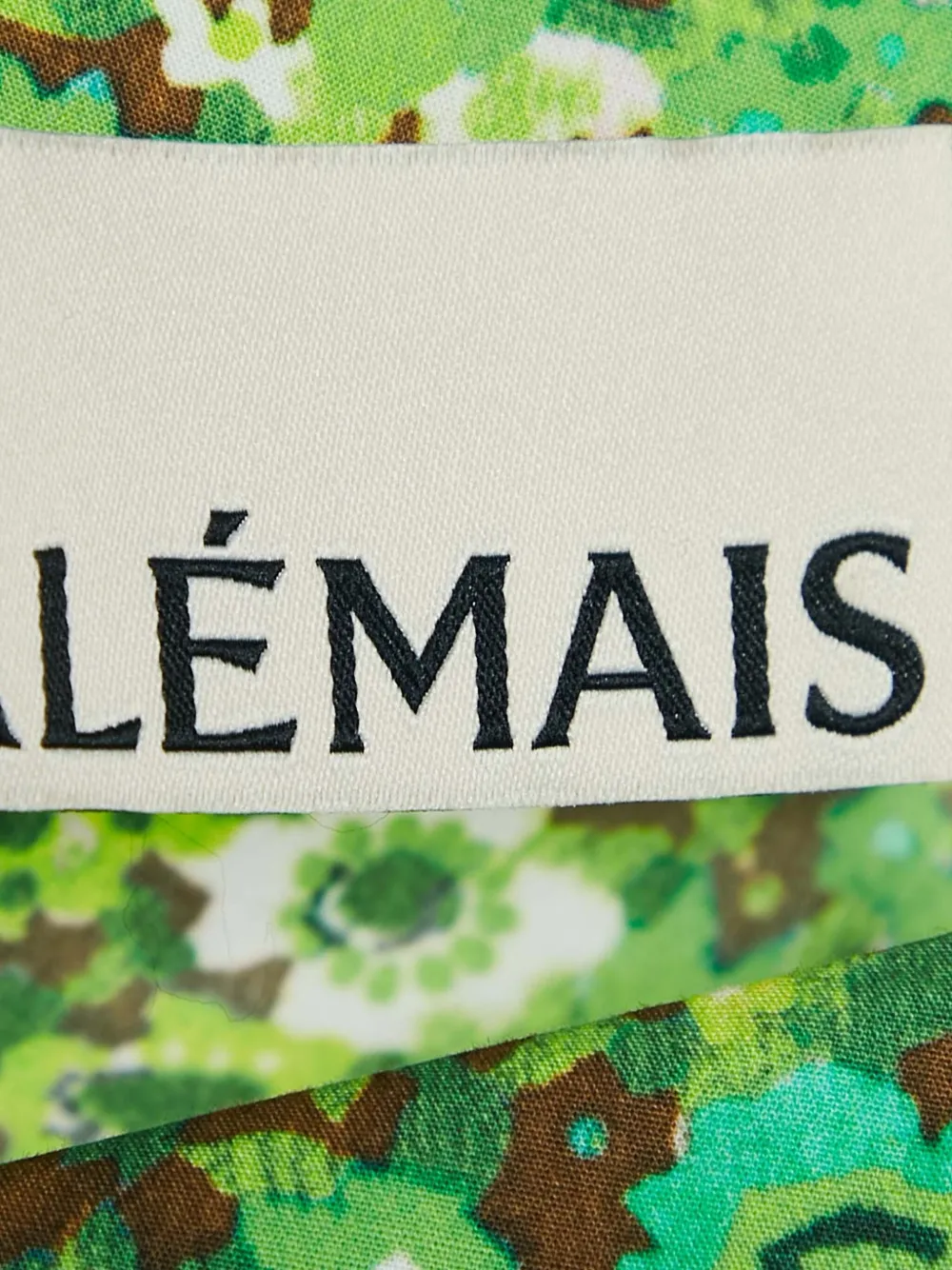 Pre-owned Alemais Phyllis Asymmetric Midi Dress In Green