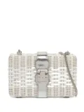 Mark Cross wicker clasp clutch bag - White