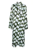Off-White Pre-Owned floral-print coat - Green