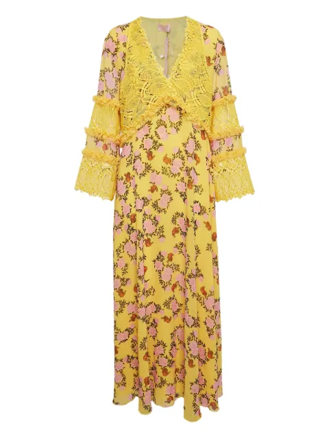 Giamba lace floral dress