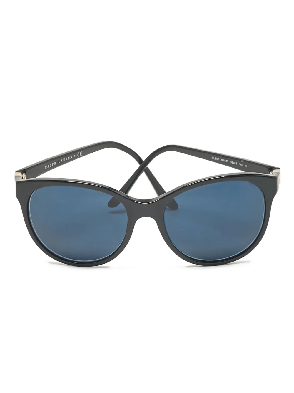 Polo Ralph Lauren round-frame sunglasses | Black | Image 1