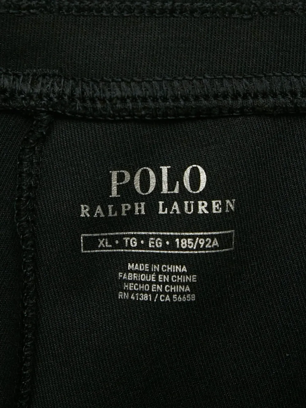 Polo Ralph Lauren Pre-owned joggingbroek met trekkoord Zwart