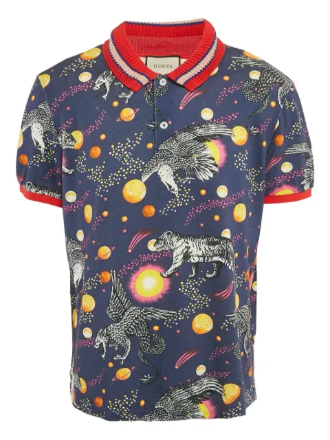 Gucci Pre-Owned printed polo shirt