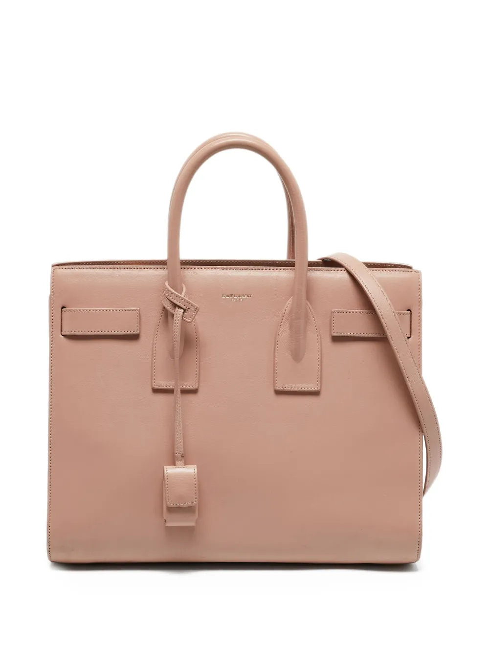 Saint Laurent Pre-Owned leather tote bag | Pink | Image 1
