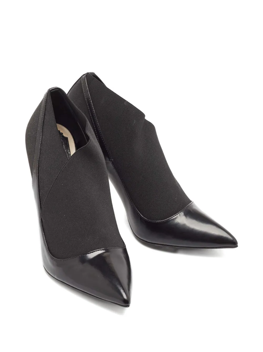 Pre-owned Dior Pointed-toe Ankle Boots In Black