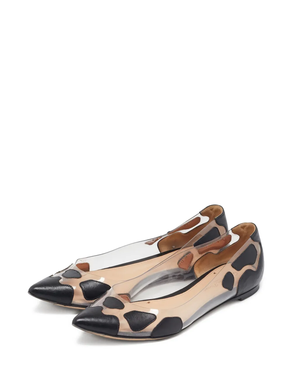 Gianvito Rossi Plexi ballerina's - Wit