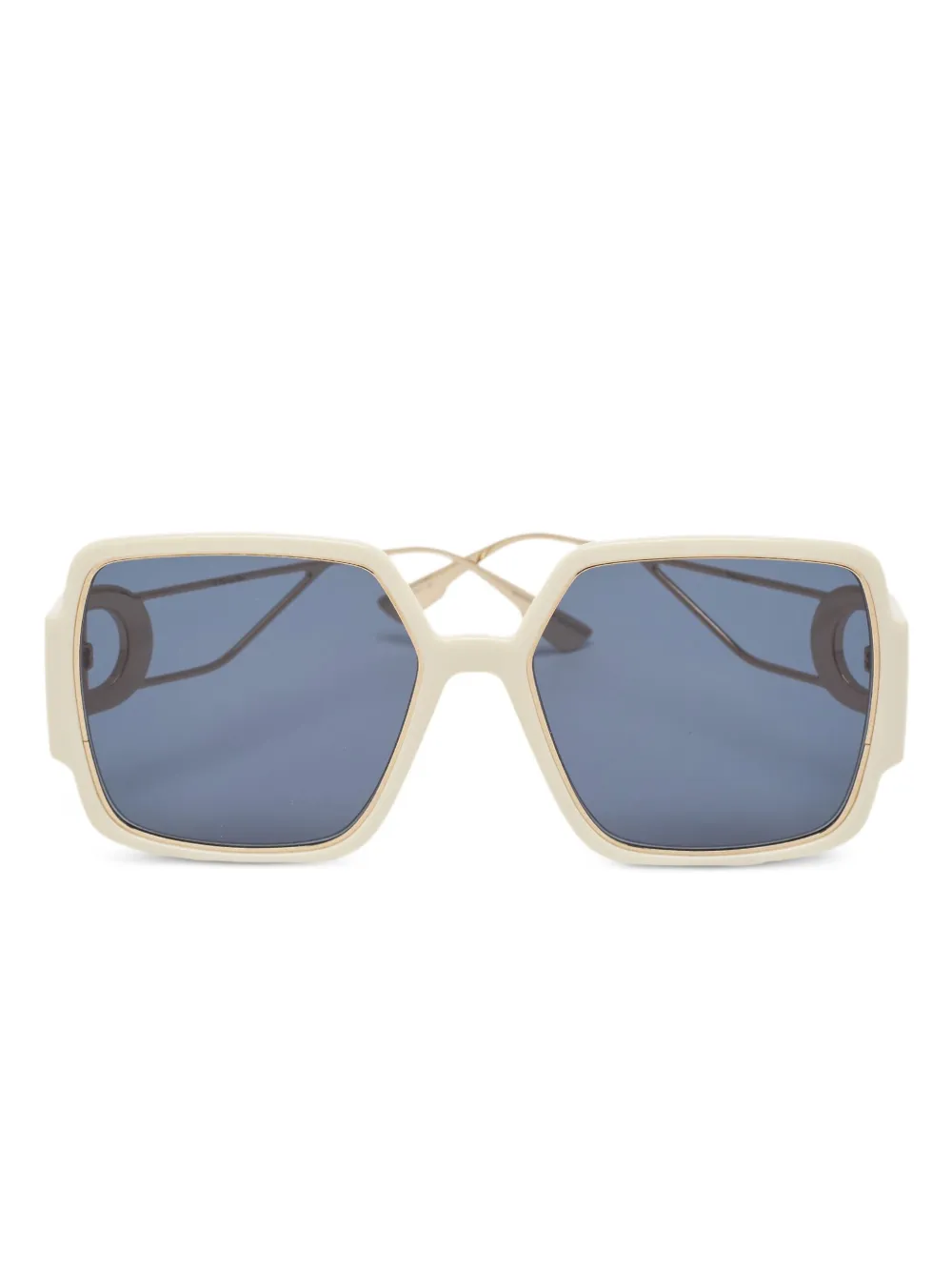 Christian Dior Pre-Owned square-frame sunglasses - ホワイト Christian Dior Pre-Owned square-frame sunglasses - ホワイト