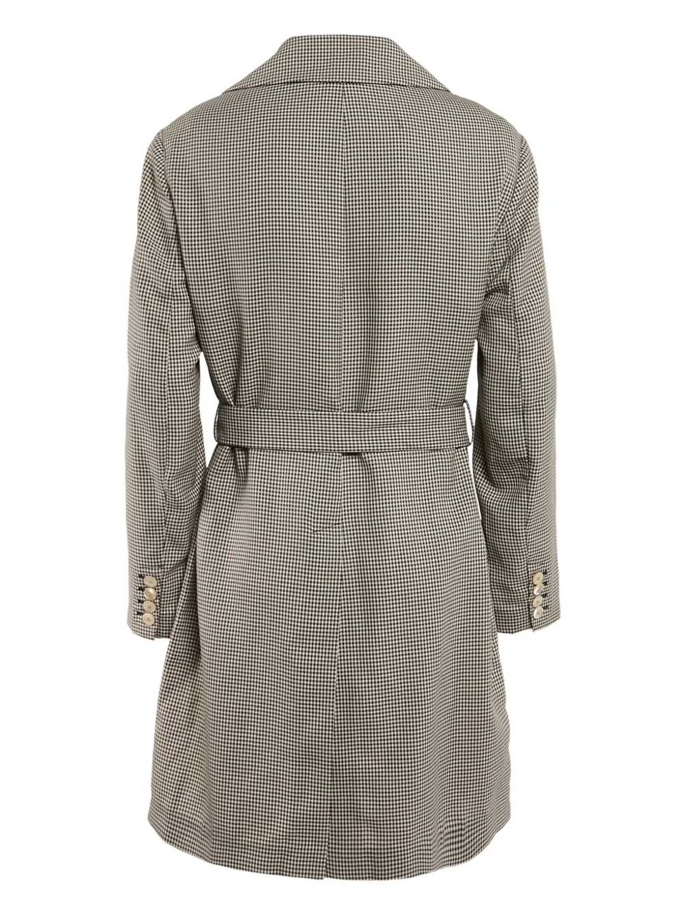 Fendi Pre-Owned check-pattern belted coat | Image 2
