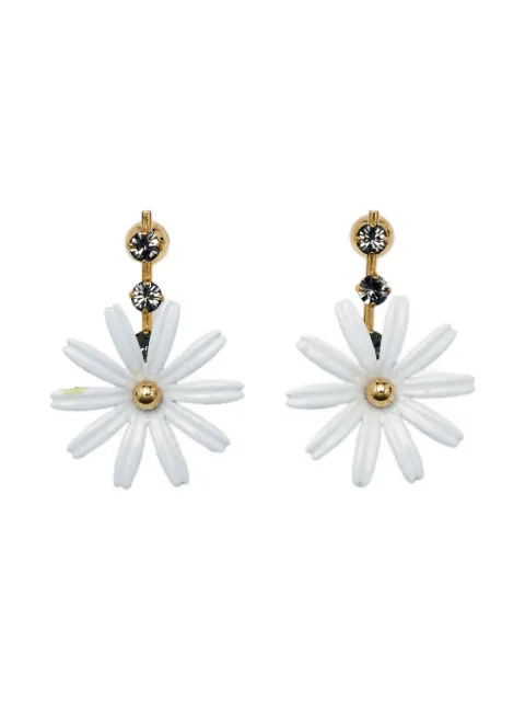 Marni Pre-Owned Daisy crystal-embellished earrings