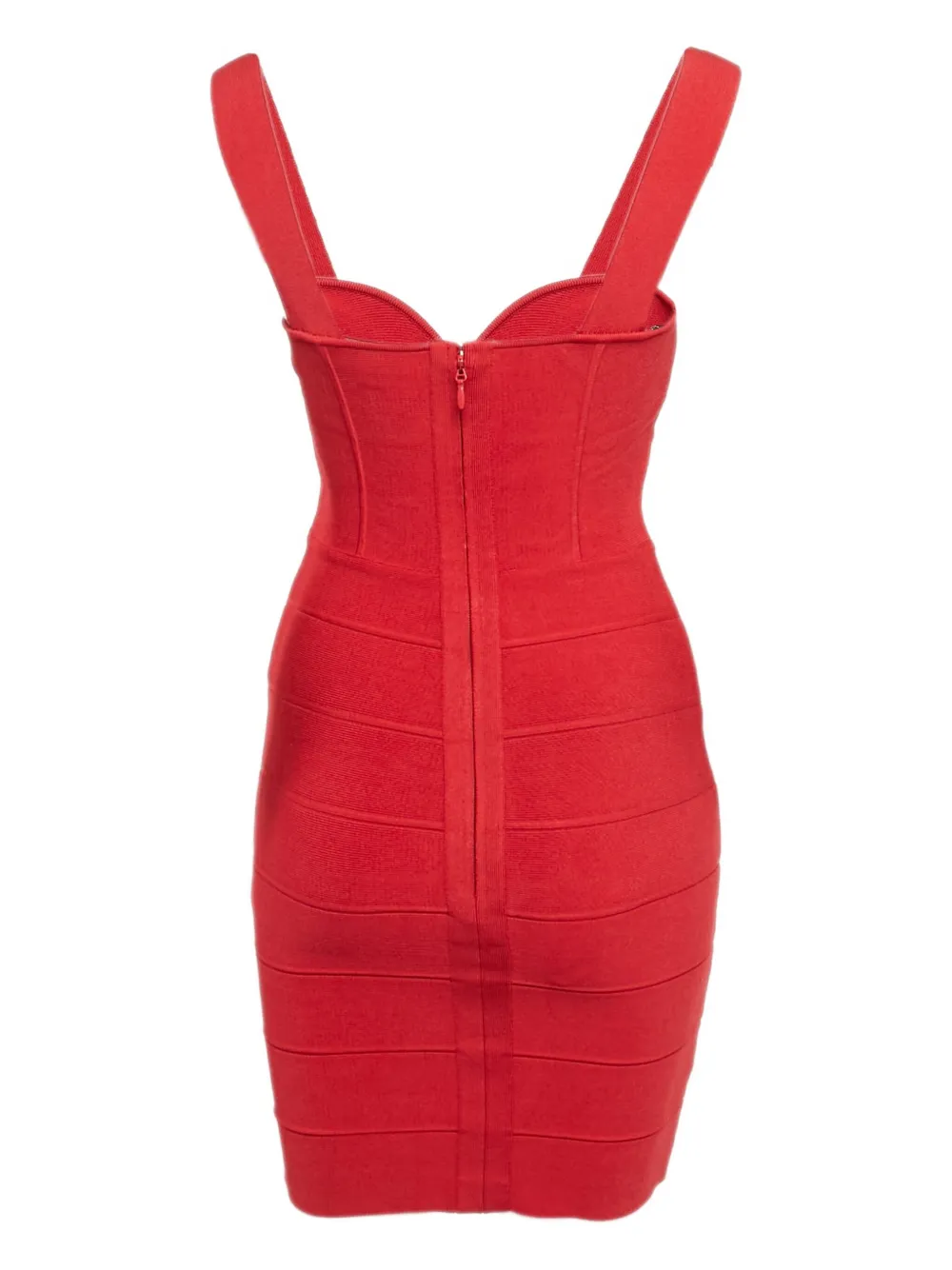 Pre-owned Herve Leger X Julia Restoin Roitfeld Rio Sweetheart Mini Dress