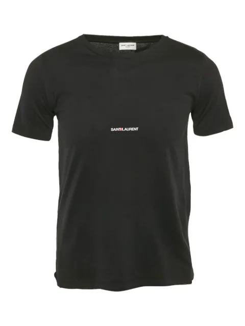 Saint Laurent Pre-Owned logo-print cotton T-shirt