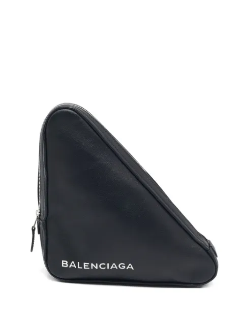 Balenciaga Pre-Owned medium Triangular leather clutch bag