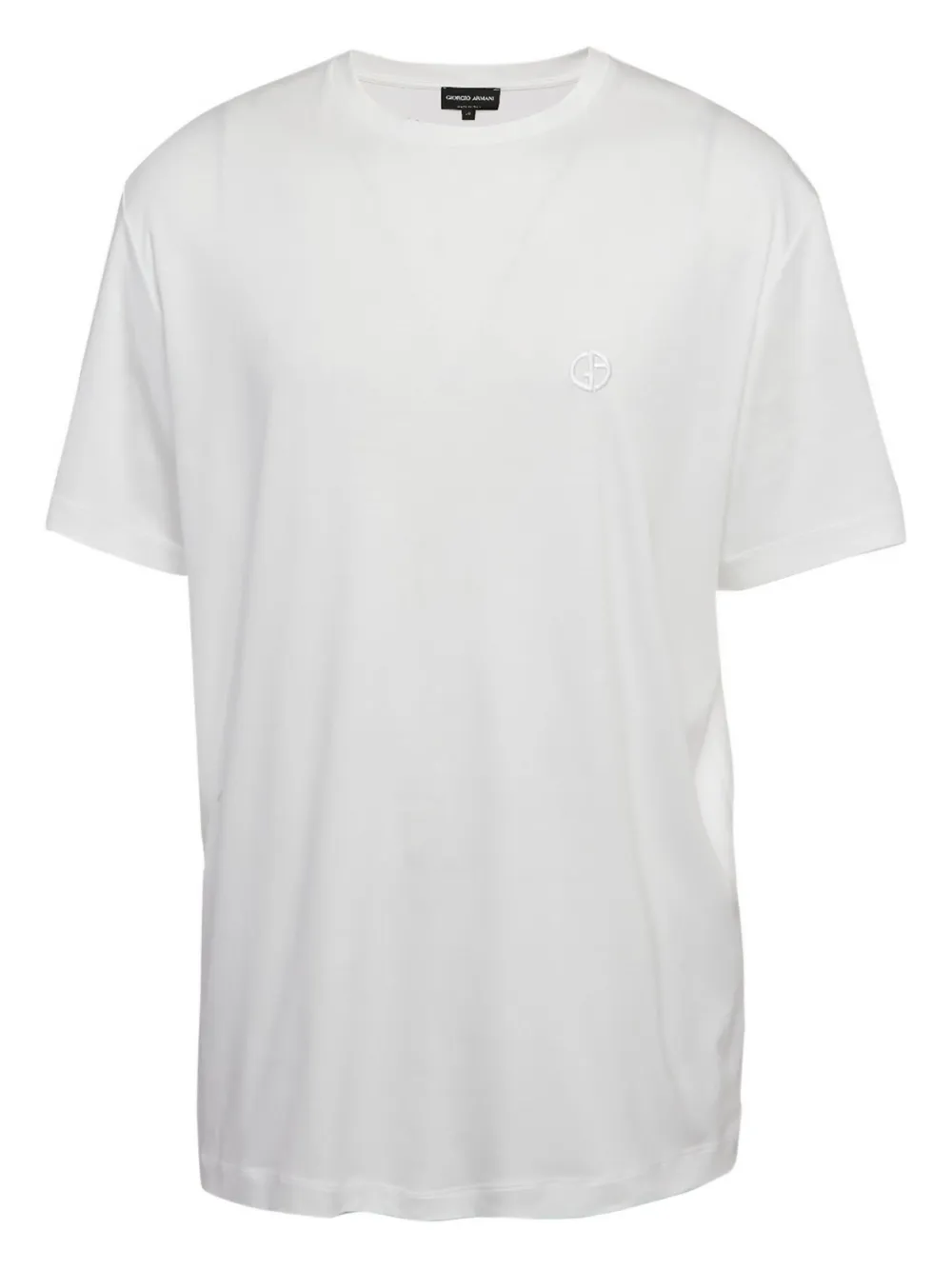 Giorgio Armani Pre-Owned playera con logo bordado | blanco | Image 1