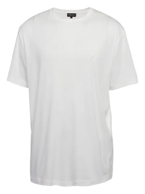 Giorgio Armani Pre-Owned logo-embroidered T-shirt