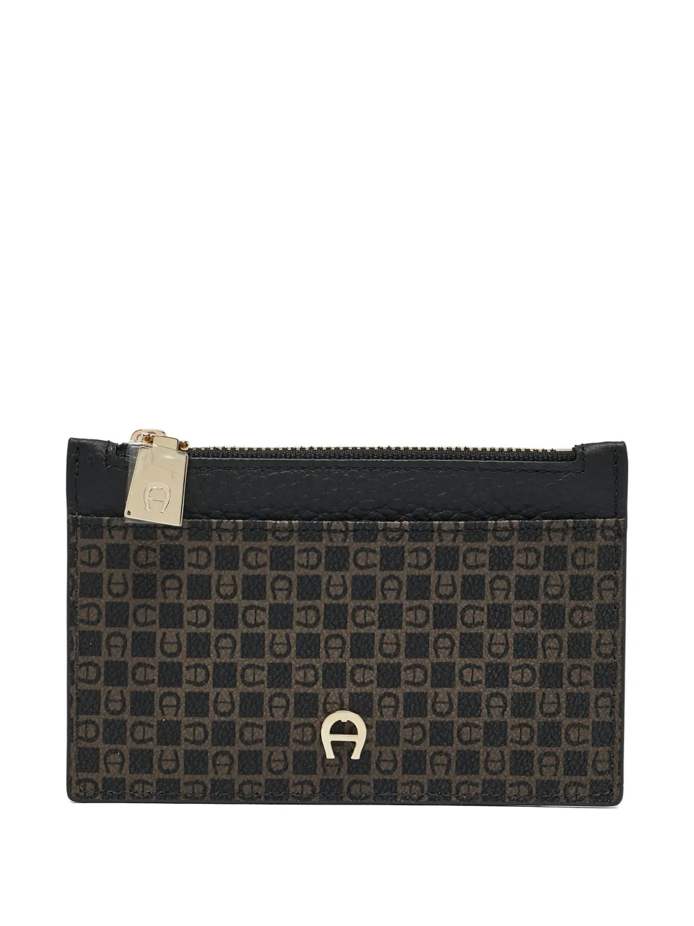 Aigner Vintage pre-owned monogram card holder | Black | Image 1