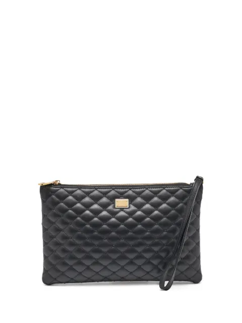 Dolce & Gabbana Pre-Owned diamond-quilted clutch bag