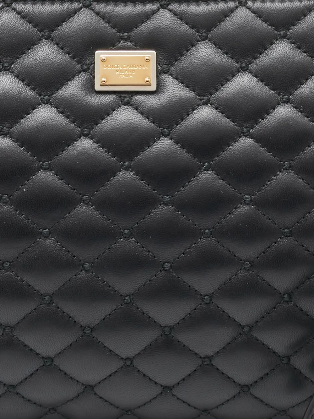 Pre-owned Dolce & Gabbana Diamond-quilted Clutch Bag