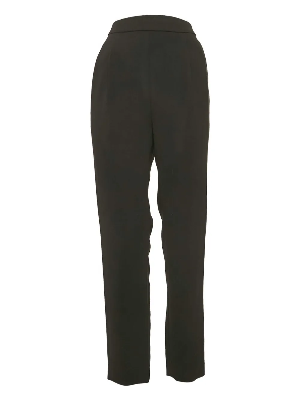 striped pleated trousers