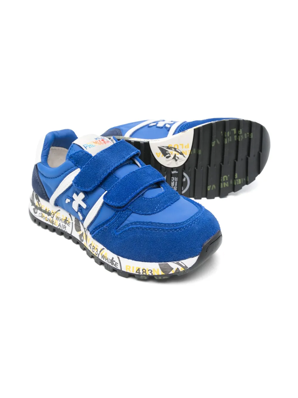 Premiata Kids Suède sneakers - Blauw